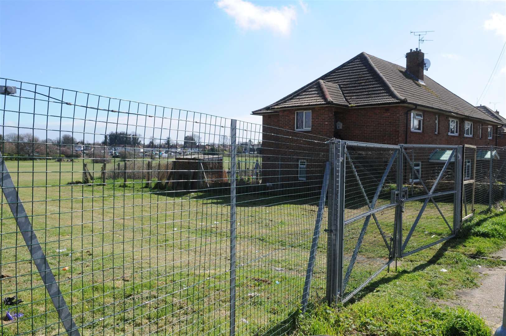 A previous scheme for the former KCC site was for 90 homes, a play area, two football pitches, changing rooms, access and parking