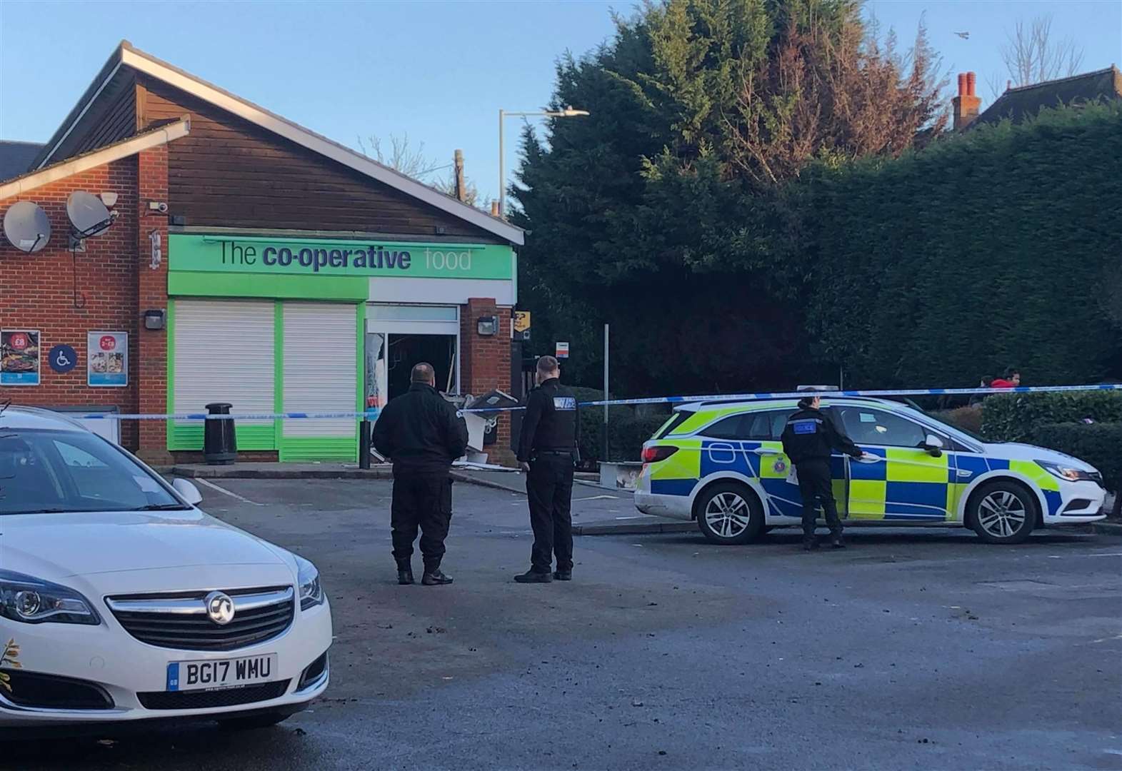 Six arrests after Co-op raided in Kennington, Ashford, causing bomb ...