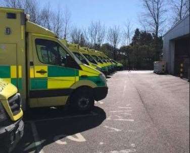 Ambulances at the centre in Ramsgate were targeted