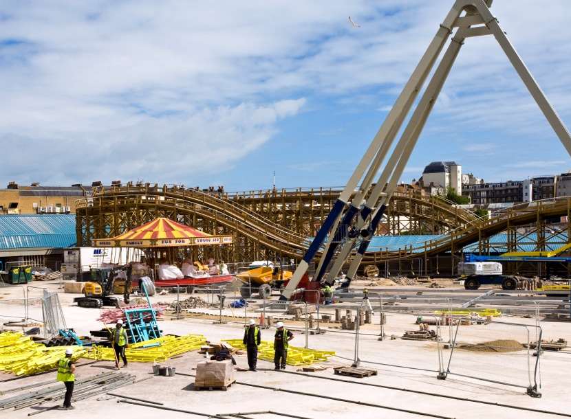 Construction underway last summer. Picture: Dreamland_Margate