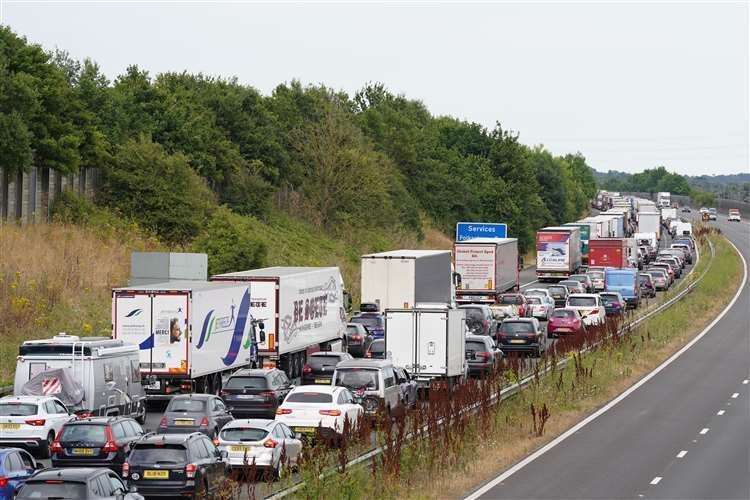 Roads in Kent are expected to be busy and over the weekend. Picture: Gareth Fuller/PA