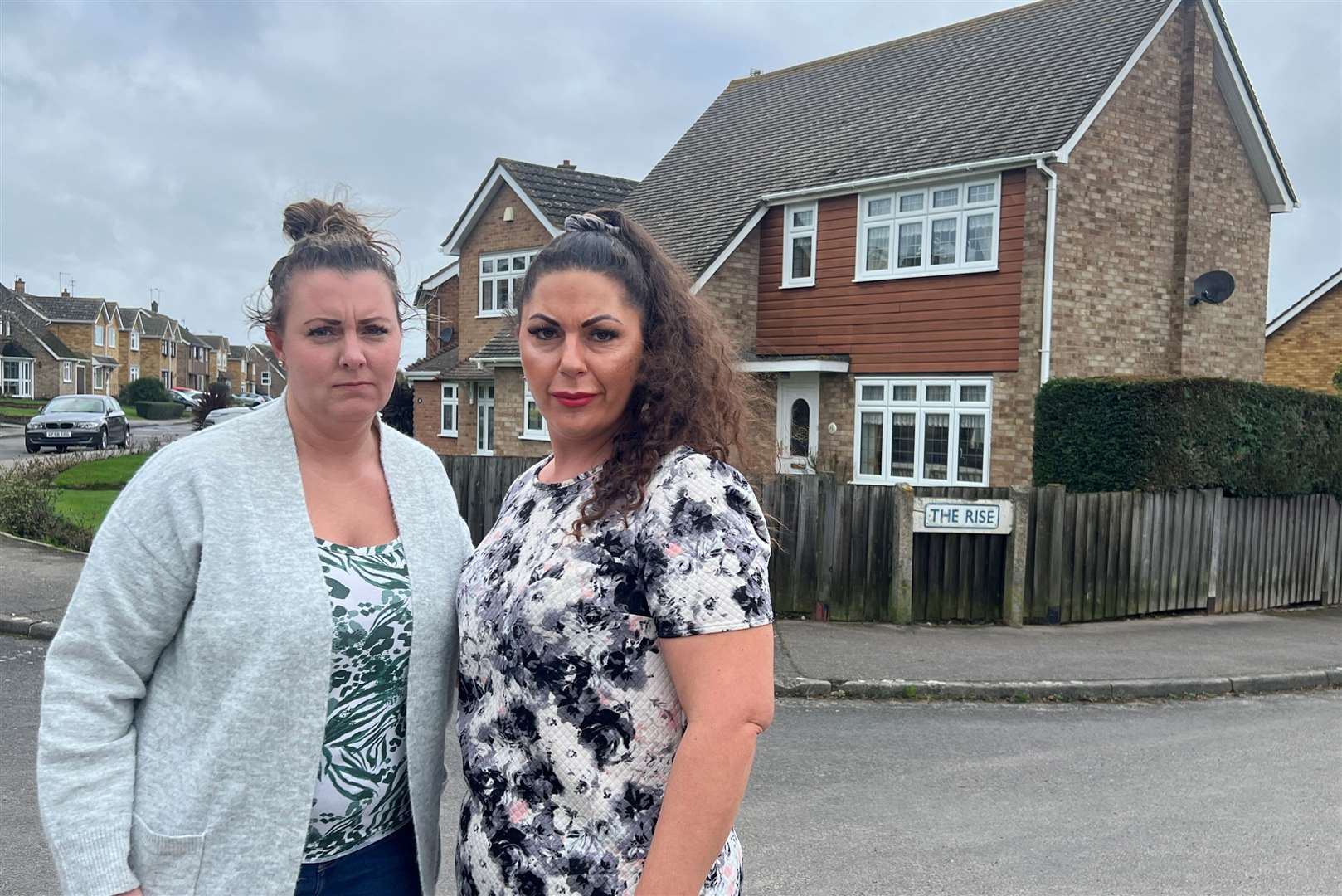 Gemma Wyatt and Selma Mawhinney found that their roads and driveways had been put up for sale