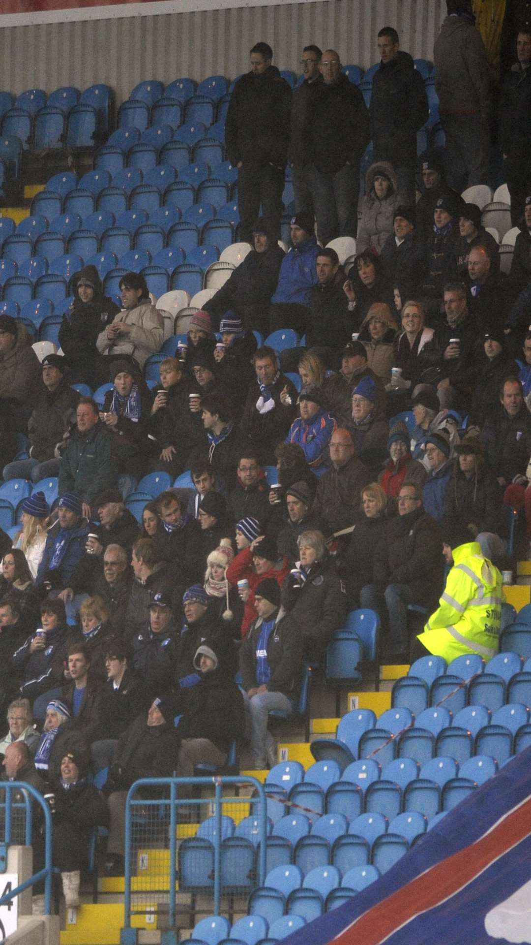 The travelling Gillingham supporters. Picture: Barry Goodwin