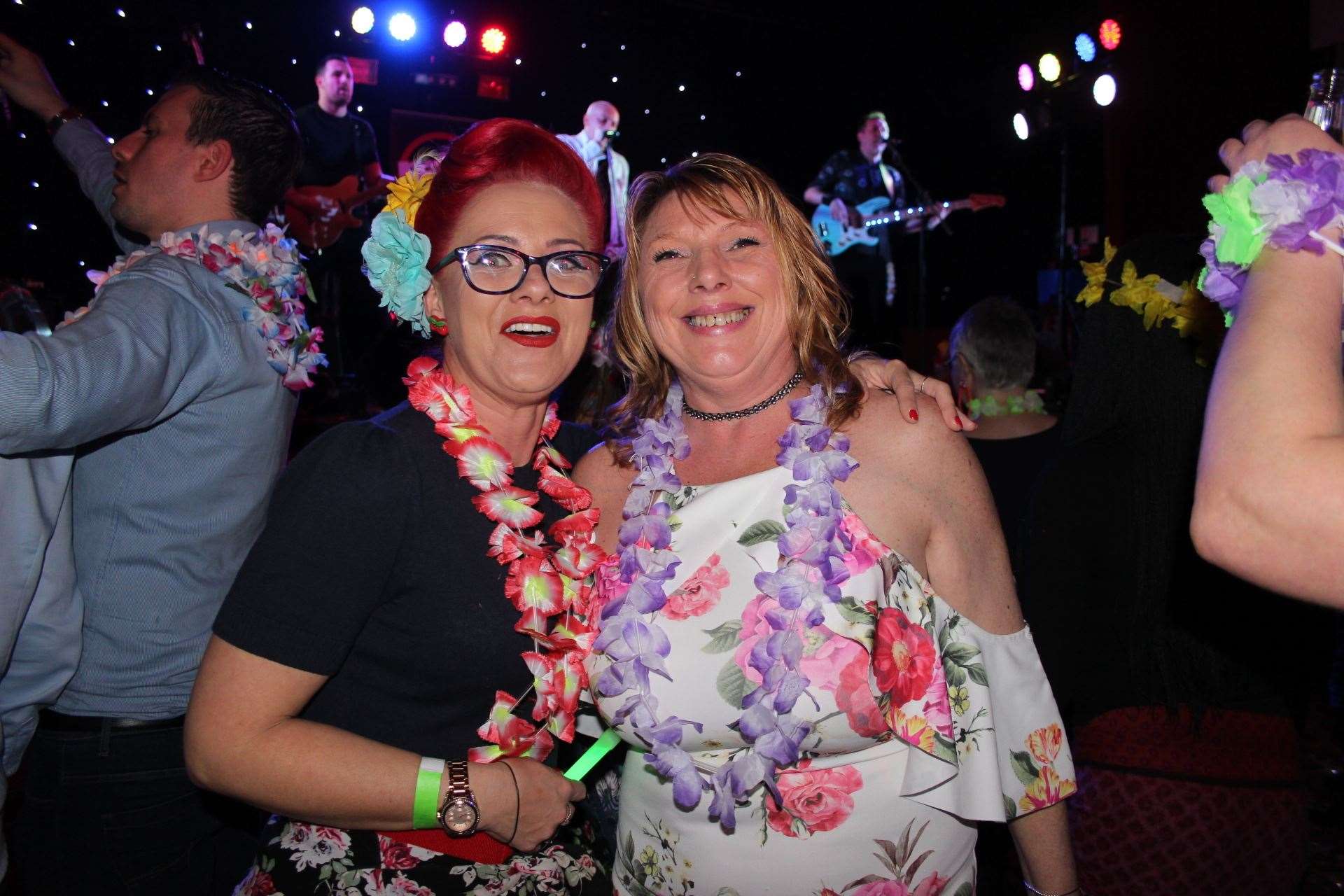 Fans Karen Ganderton and Tracy Topsom watching Marylebone Jelly at the Ka Hula Festival Sittingbourne (8161163)