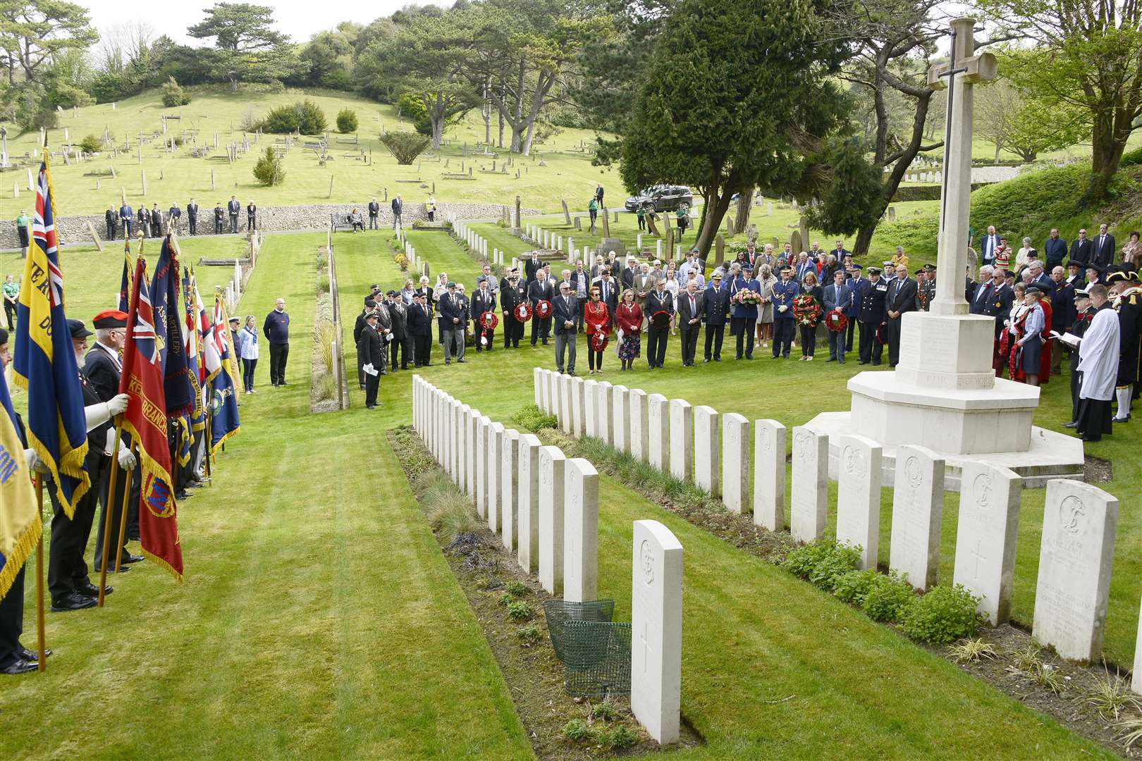 The 2019 commemoration at St James Cemetery. Picture: Paul Amos