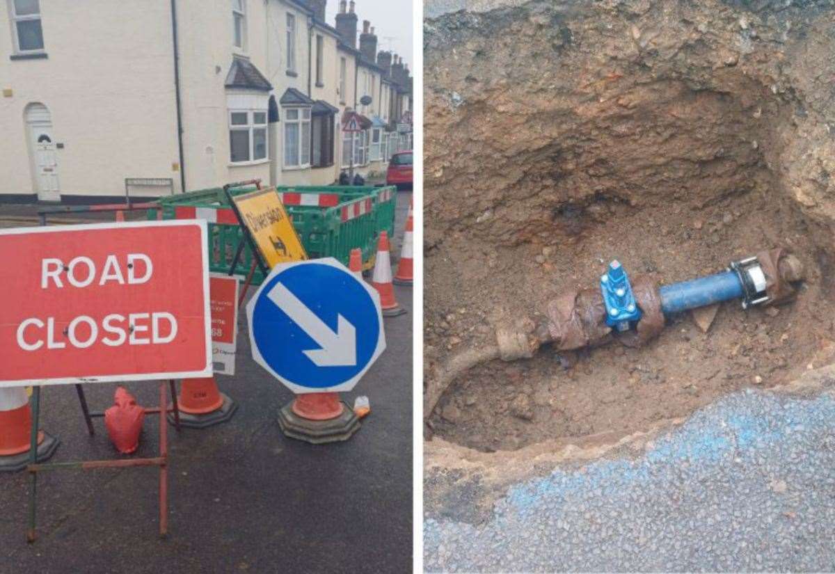 Final checks on new pipe as water returns to Strood and Rochester after 12 days since leak