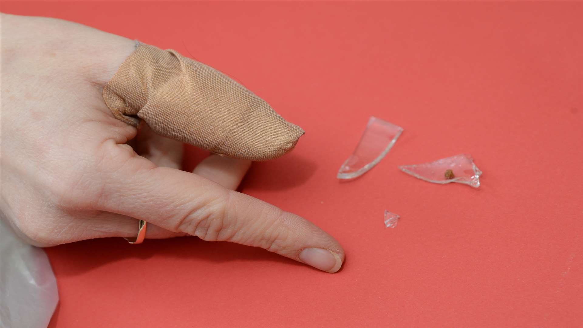 Angela found three pieces of broken glass in her Tesco shopping