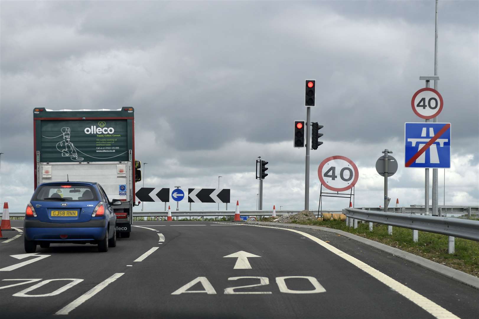 Drivers fear there will be long queues at the lights when the lockdown is lifted. Picture: Barry Goodwin