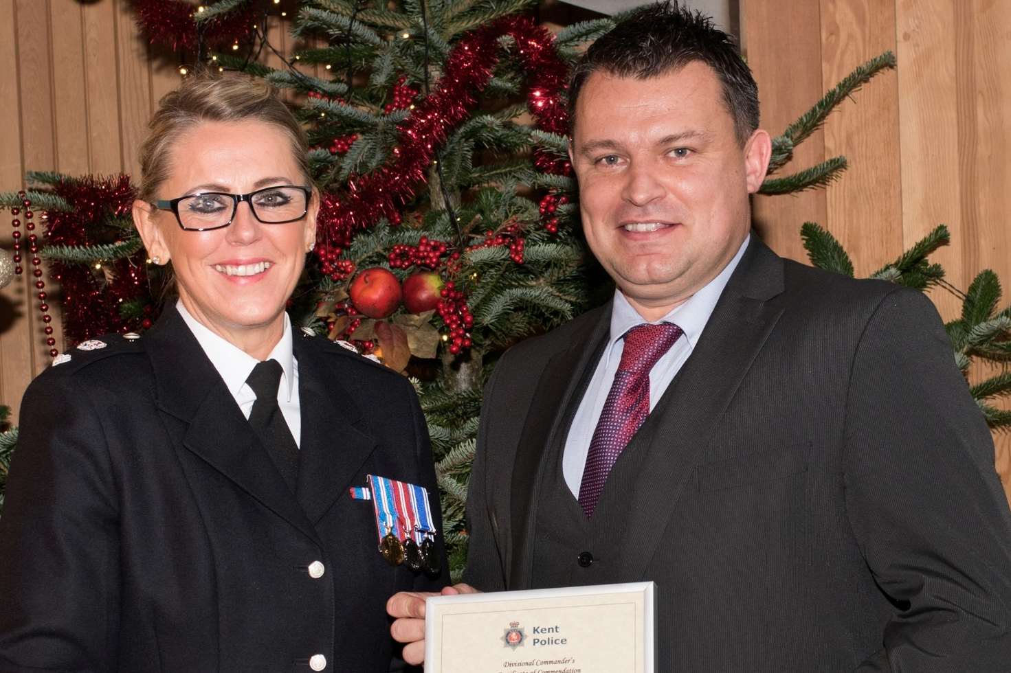 DC Gary Stamp with chief superintendent Andrea Bishop