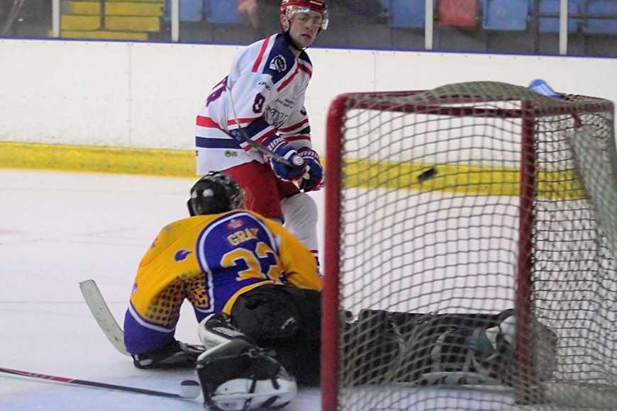 Juraj Huska scores against London Raiders Picture: Dave Trevallion