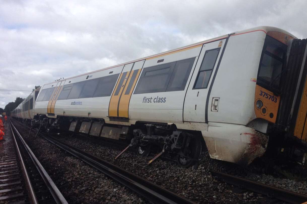 Engineers are working to remove the train from the line