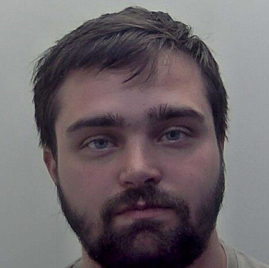 Jacob Bean, 23, of Chartham near Canterbury, has been jailed at the city's crown court. Picture: Kent Police