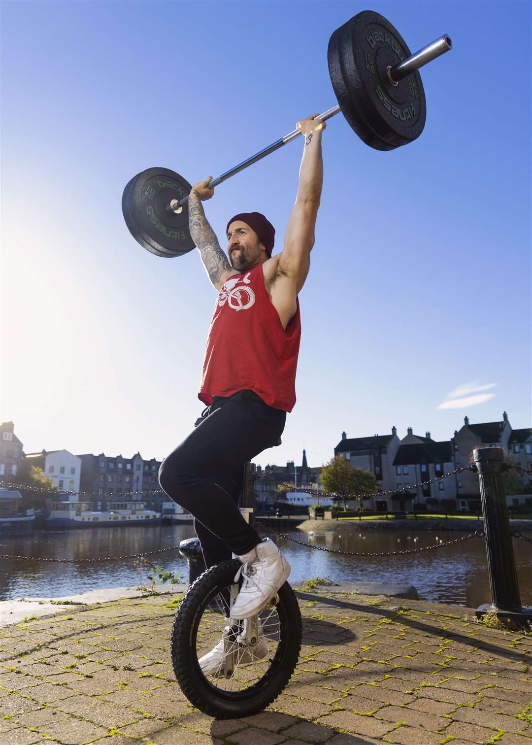 Jason Auld has unicycled for around 20 years (Guinness World Records/Rod Penn/PA)