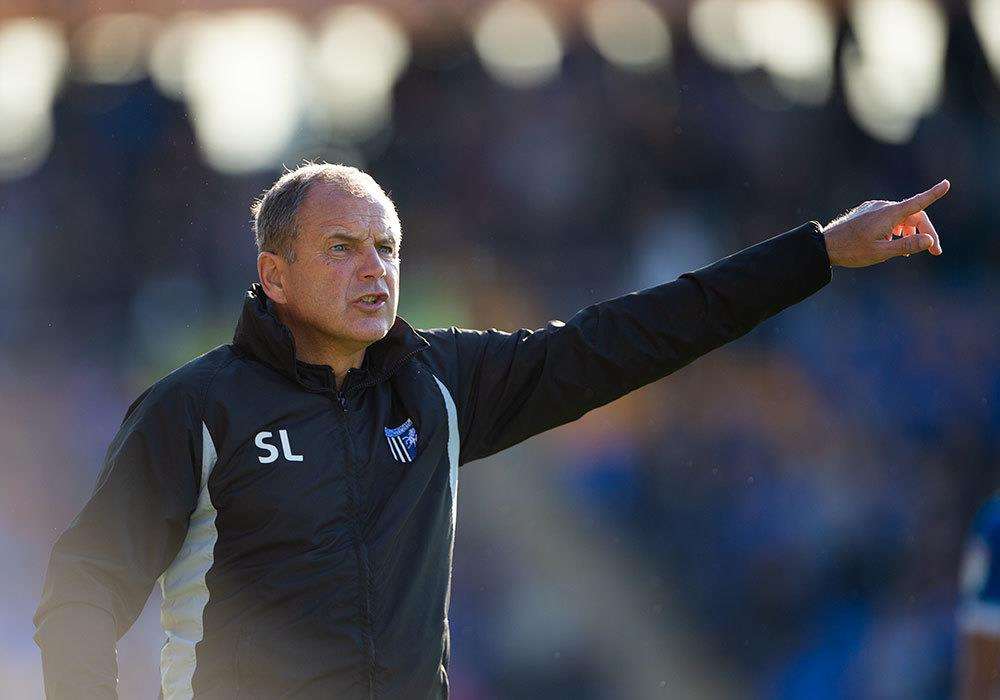 Gillingham boss Steve Lovell at Shrewsbury Picture: Ady Kerry (4483378)