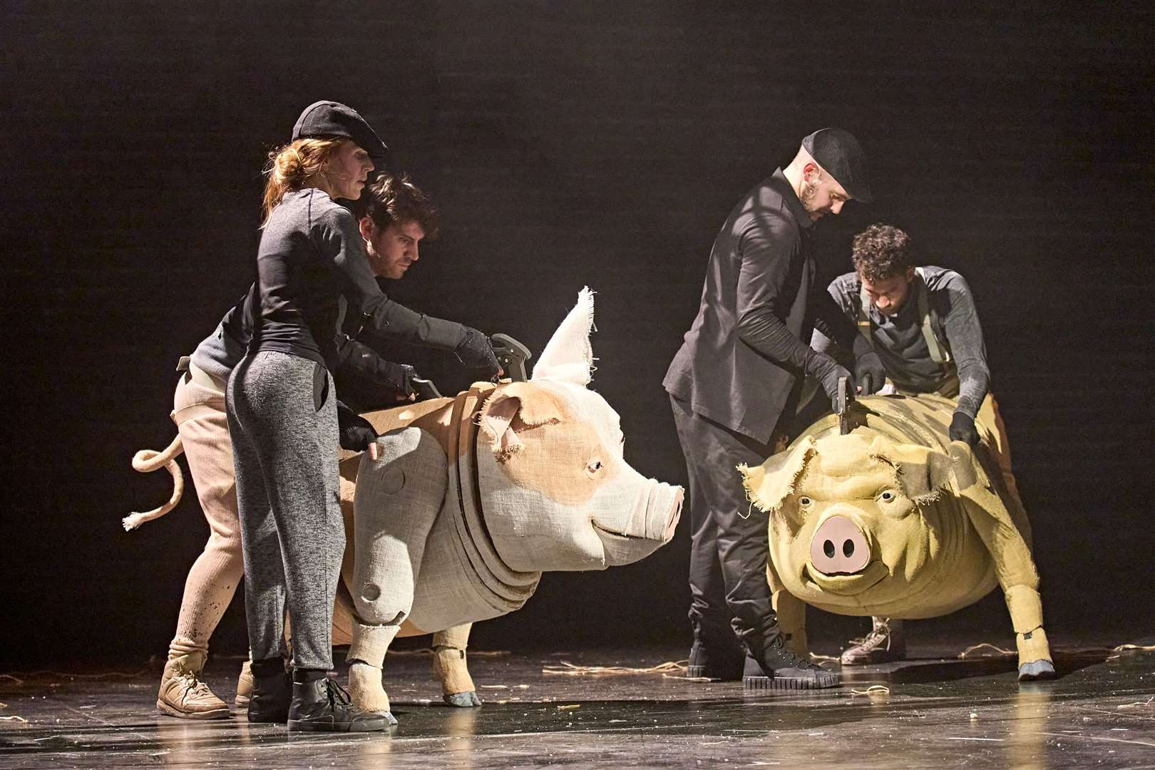 The puppets are designed by Toby Olié, who previously worked on War Horse. Picture: Manuel Harlen