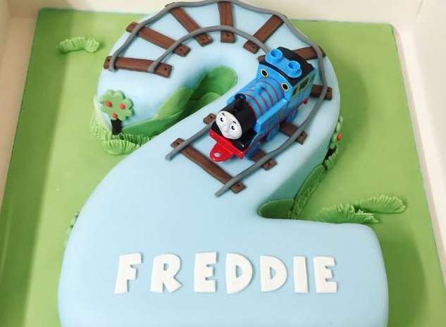 Freddie loves Thomas the Tank Engine