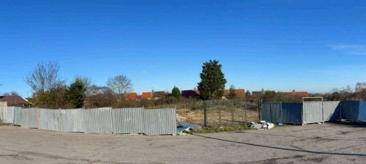 The site of the former Lennox Wood care home in Twydall. Picture: Hazle McCormack Young