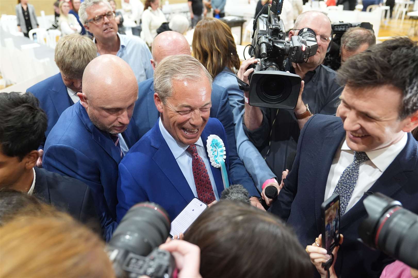 Nigel Farage won Clacton for Reform UK (Joe Giddens/PA)