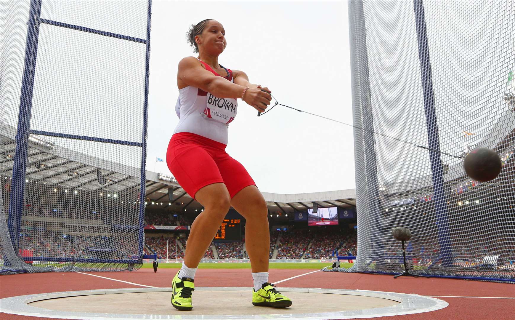 Multi-talented Shaunagh Brown had previously competed in the hammer event at the 2014 Commonwealth Games. Picture: Cameron Spencer/Getty Images