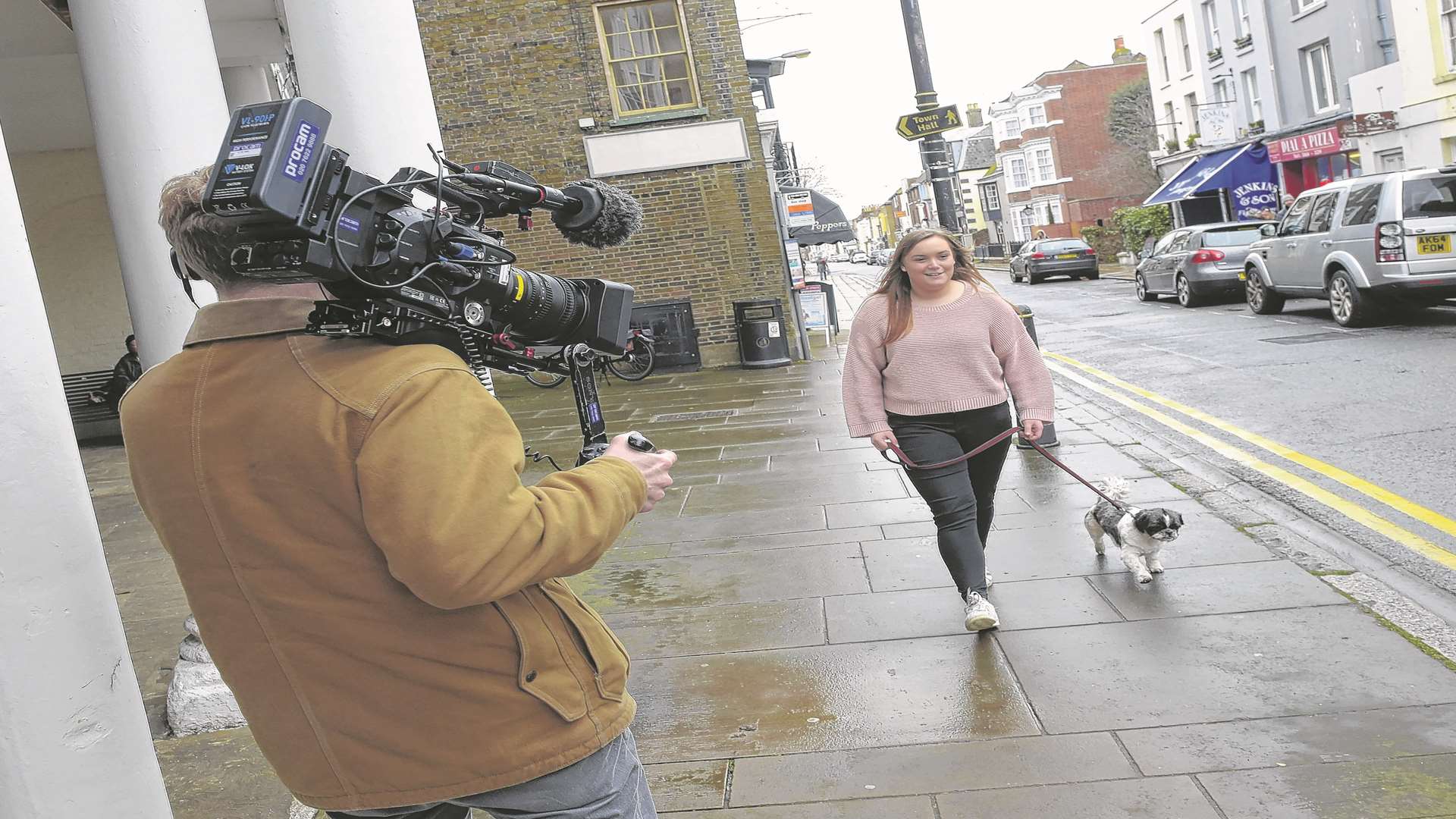 Josie and Jack were filmed outside Deal Town Hall