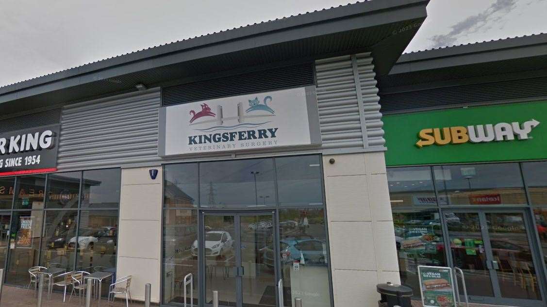 Kingsferry Veterinary Surgery in Queenborough. Picture: Google Maps