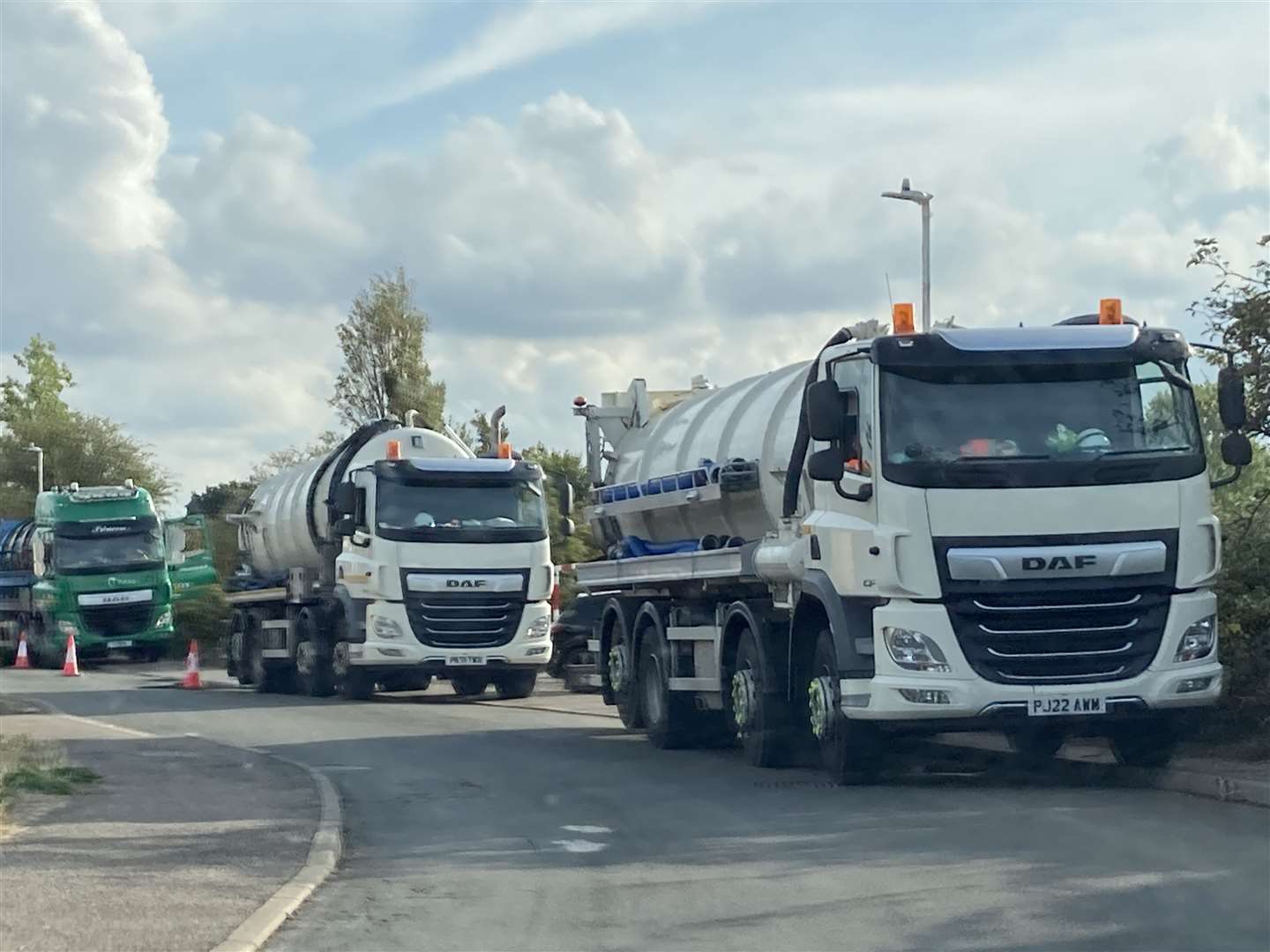 Water tankers in Scrapsgate Road, Minster, Sheppey