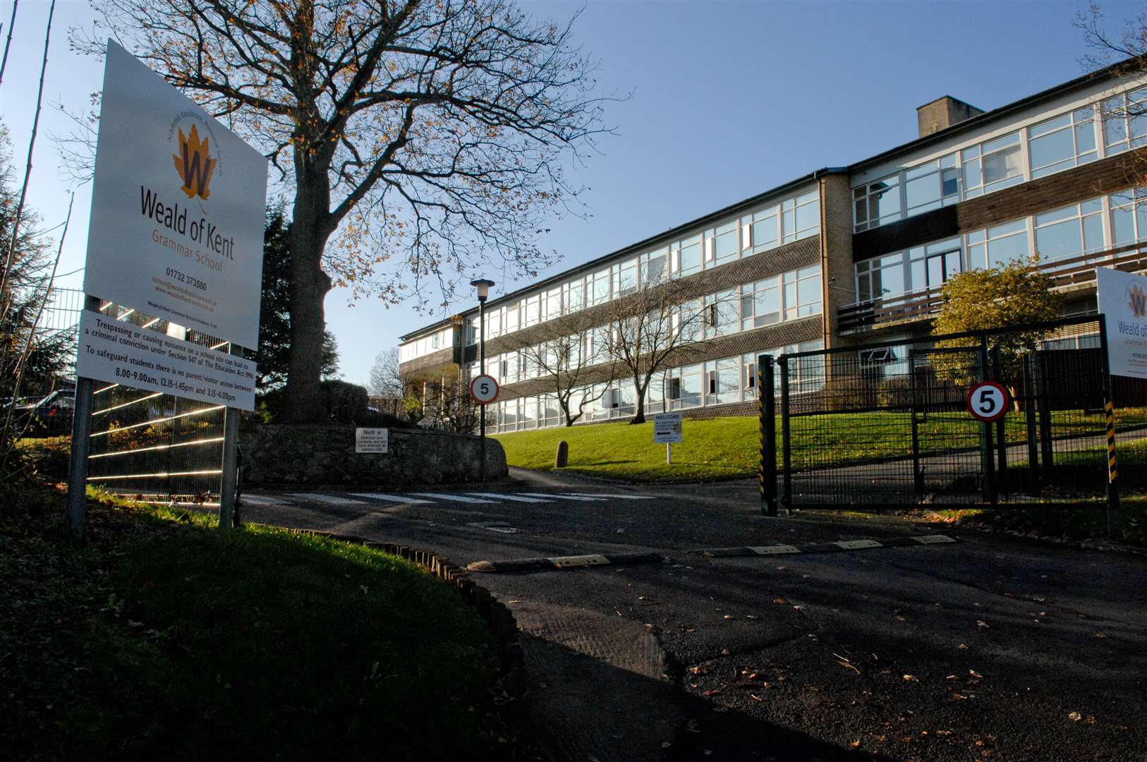 Weald of Kent Grammar School, Tudeley Lane, Tonbridge. Picture: Matthew Walker