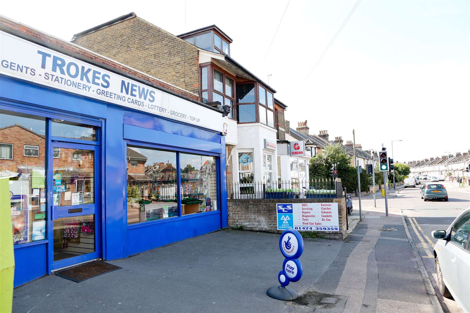 The incident is reported to have taken place outside Trokes News in Singlewell Road, Gravesend. Picture by: Matthew Walker