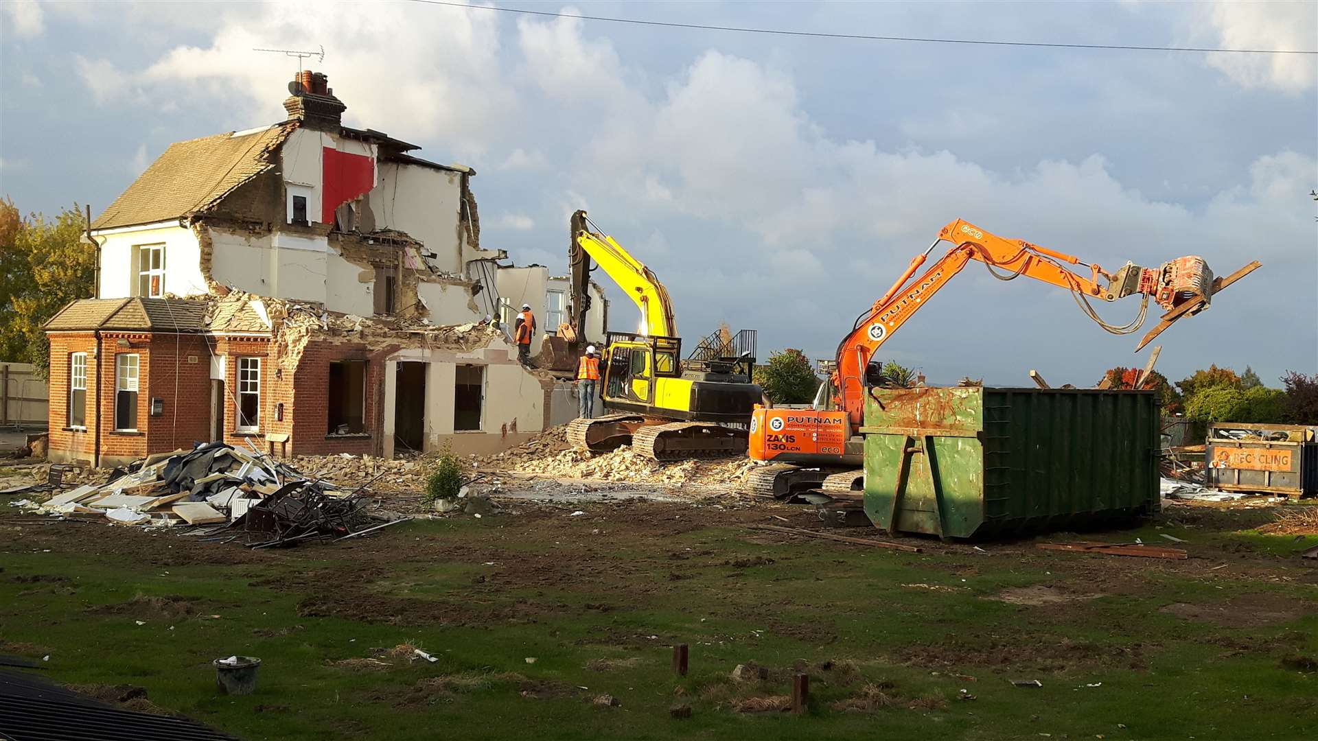 The Battle of Britain pub was demolished without permission. Photo: Lizzie Massey