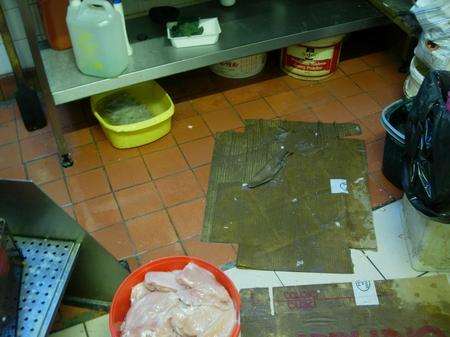 Inside the kitchen at the Chung Wah Express, Luton Road, Chatham