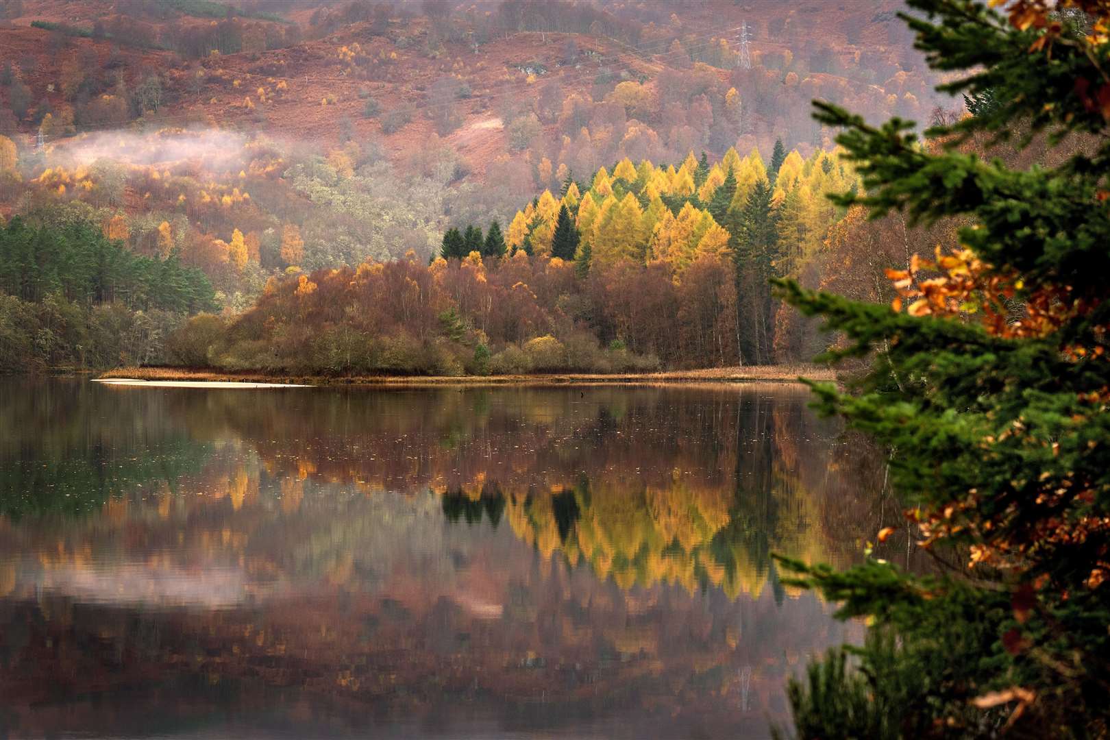 A view of Loch Faskally near Pitlochry, Perthshire, taken by PA news agency photographer Jane Barlow (Jane Barlow/PA)