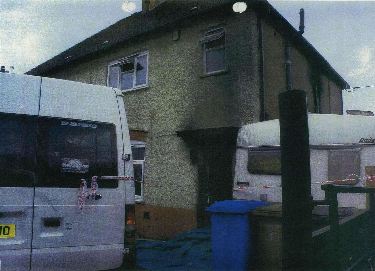 The scene of the fire in Allenton, Derby (CPS/PA)