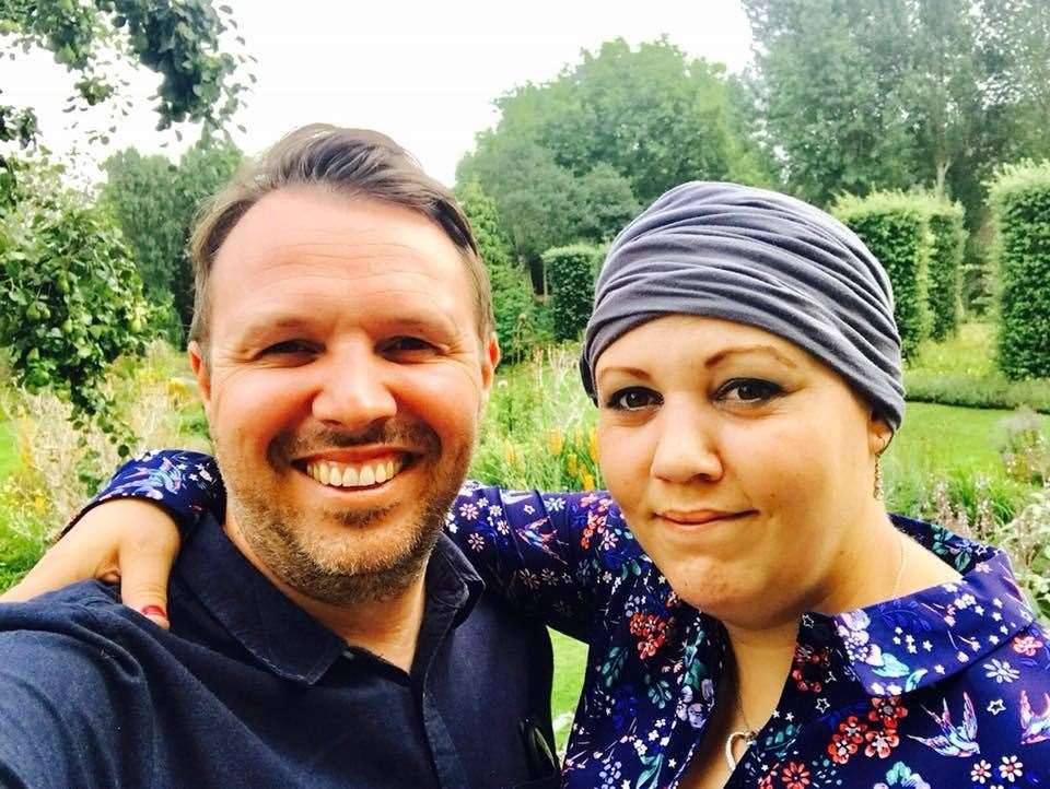 Gaz Jones with his late sister Hannah Rajabi who his hike pays tribute to