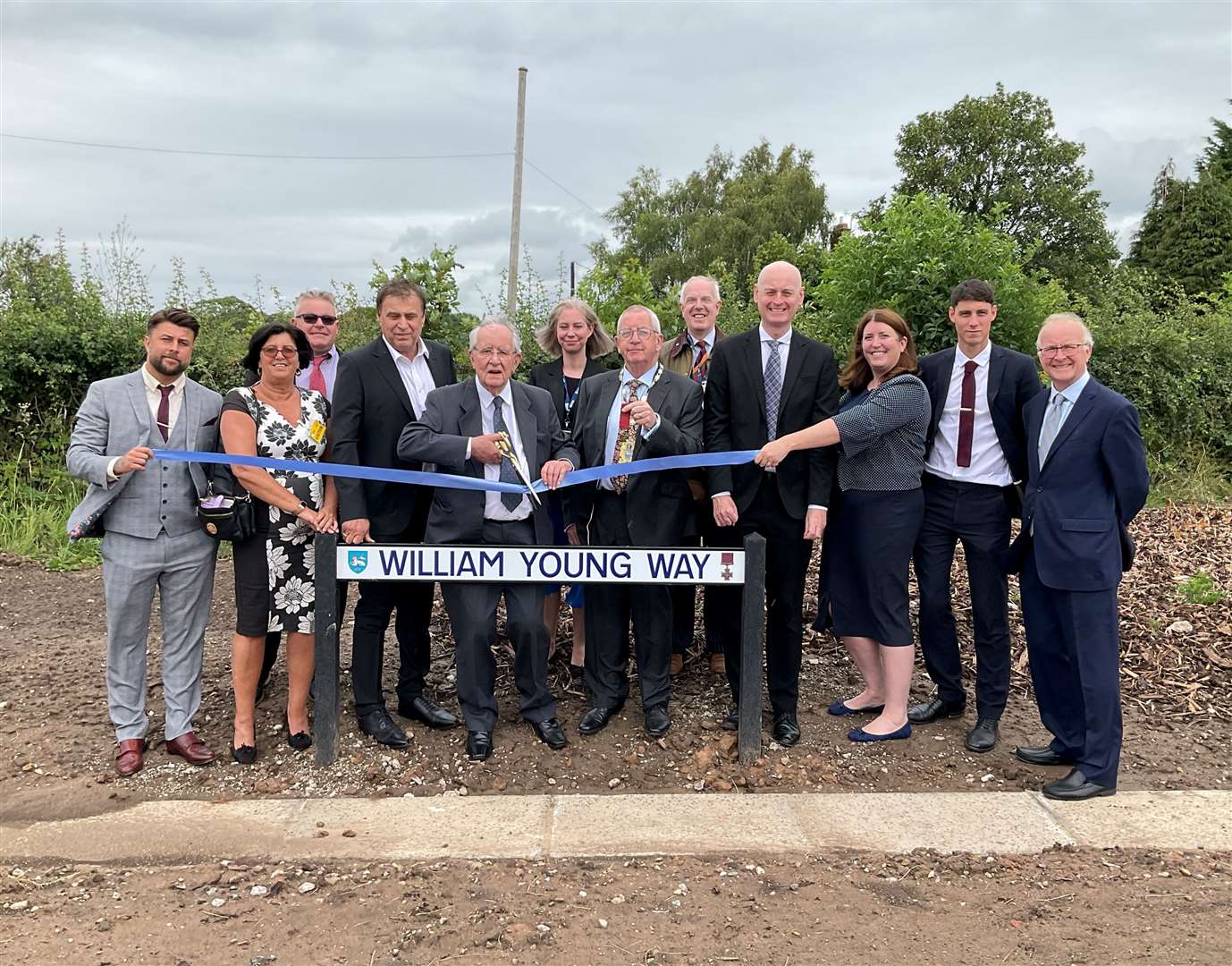 The new road now called 'William Young Way' honours the VC war hero: PCC