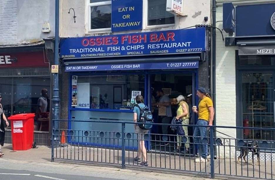 Ossie's Fish Bar is one of just two chippies left in Whitstable