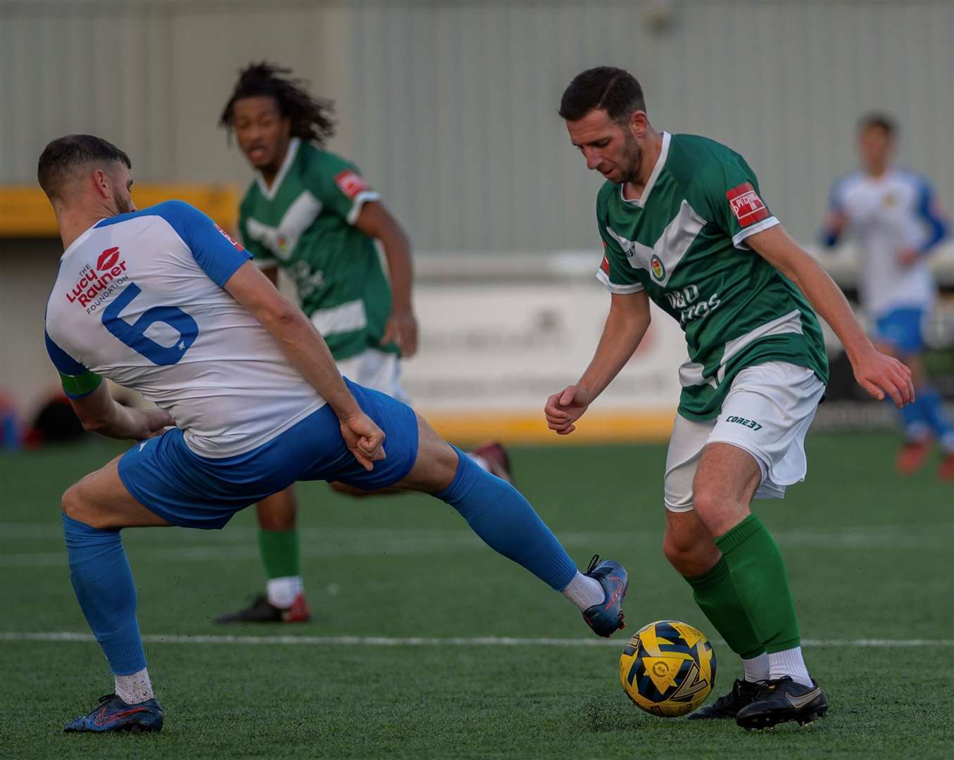 Ashford forward Ian Draycott in action against Merstham on Saturday. Picture: Ian Scammell