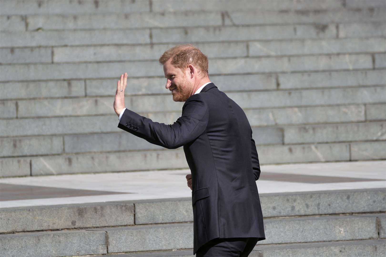 Harry attends service of thanksgiving to celebrate anniversary of