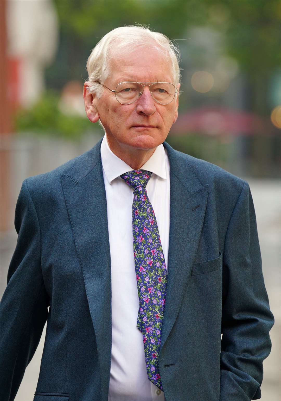 Dr Dewi Evans, a retired consultant paediatrician, arrives at Manchester Crown Court to give evidence (Peter Byrne/PA)