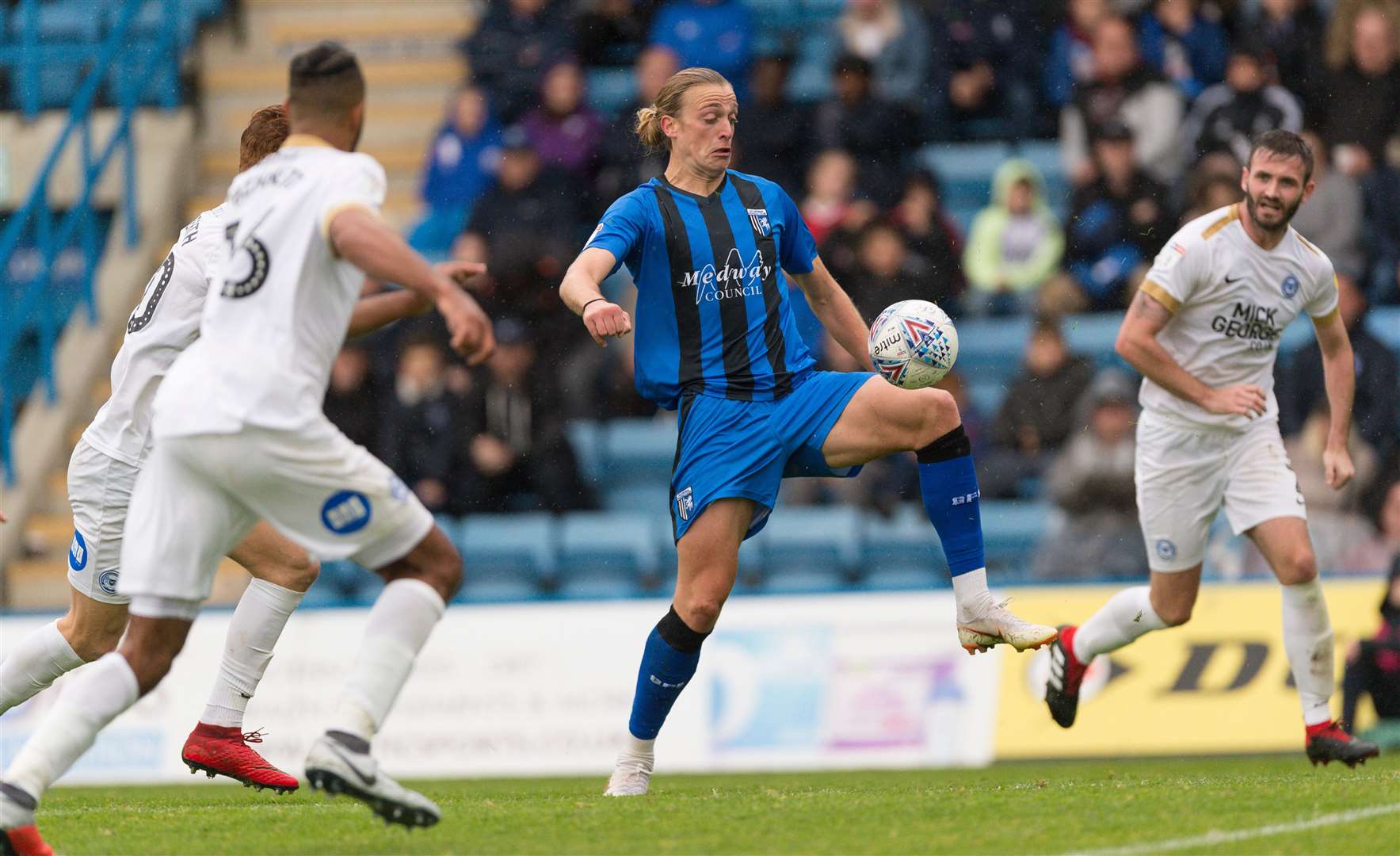 Tom Eaves was a second half substitute against Steve Evans' Peterborough last season Picture: Ady Kerry