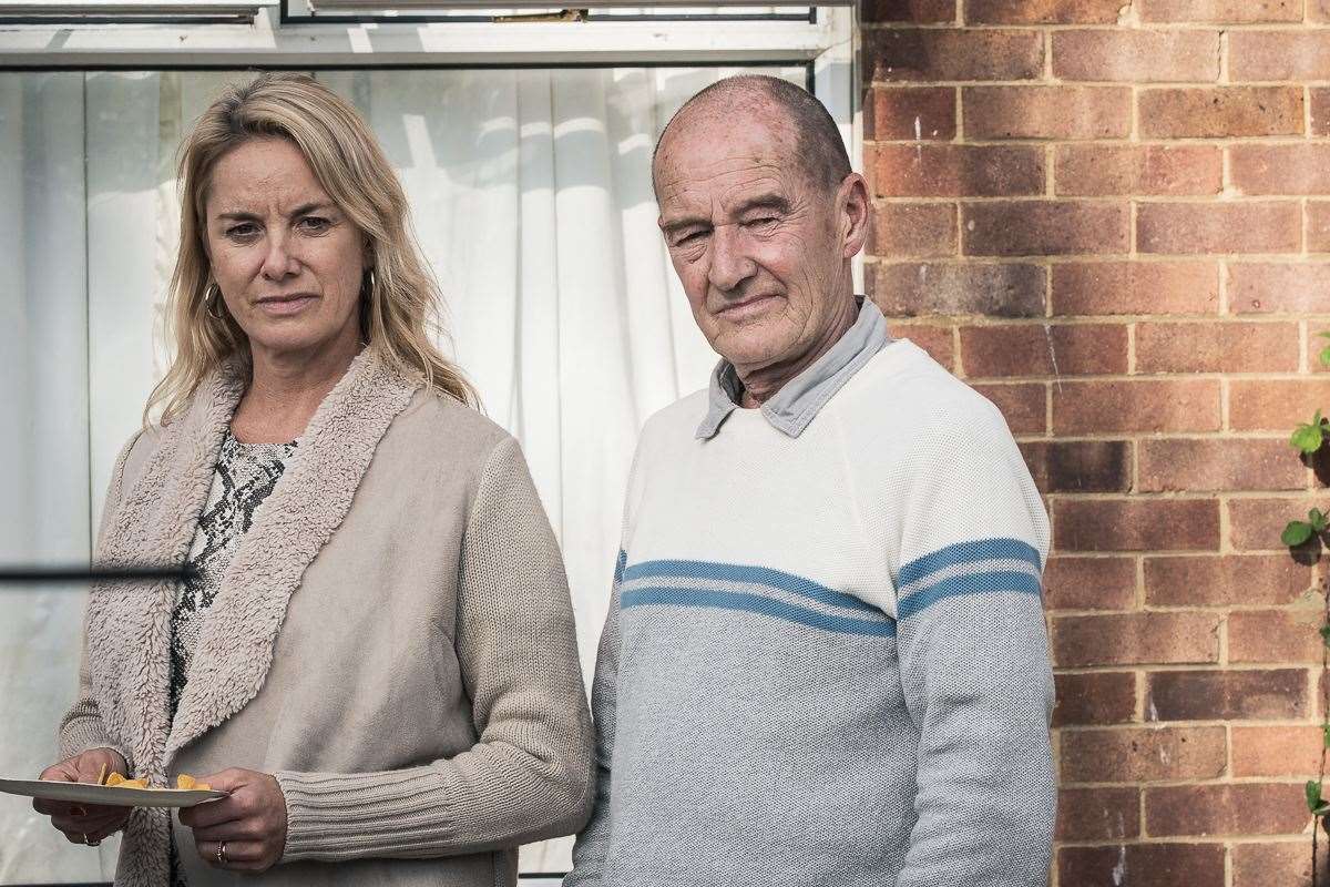 David Hayman and Tazmin Outhwaite in Bull. Photo: Signature Entertainment