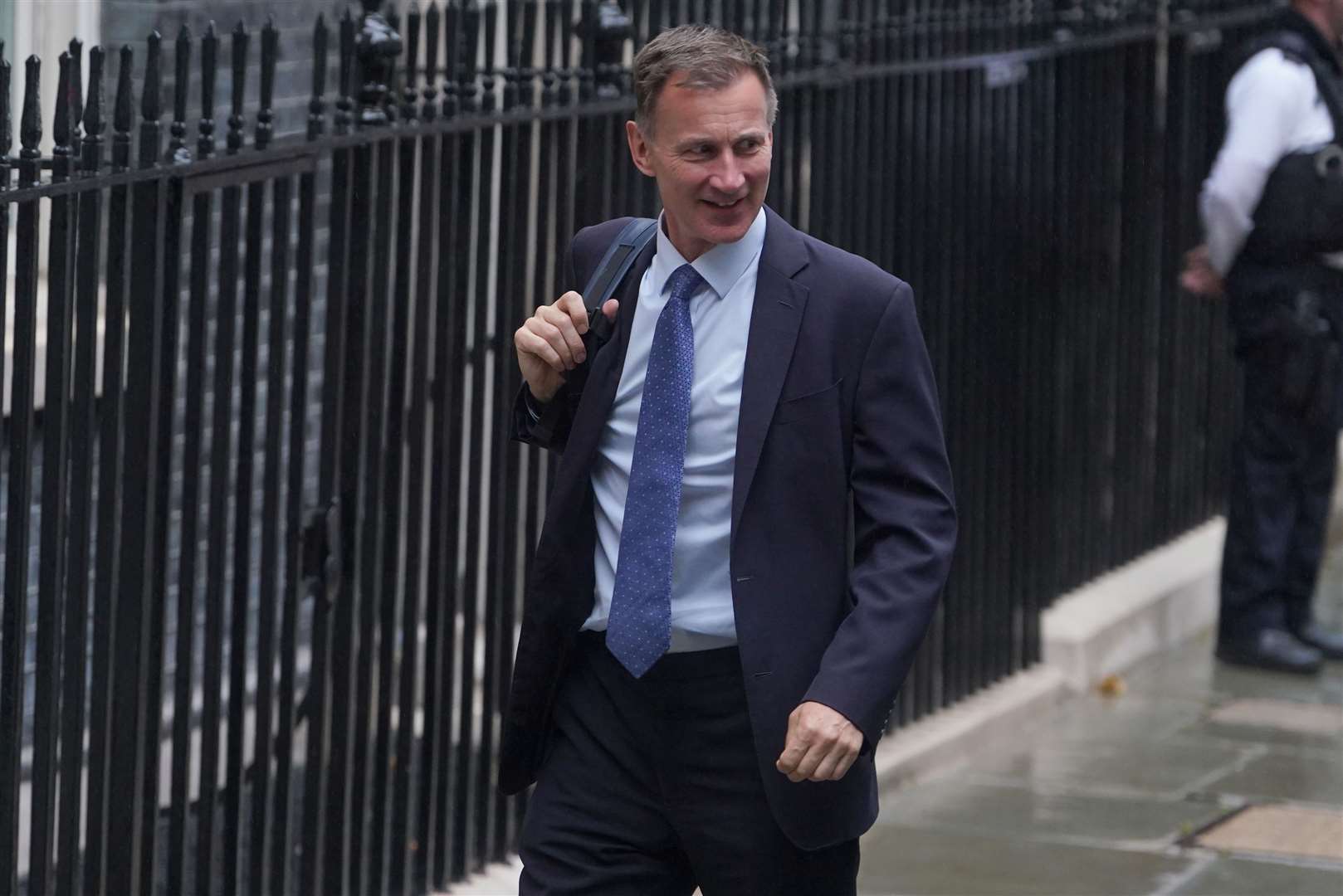 Outgoing chancellor Jeremy Hunt arrives in Downing Street (Lucy North/PA)