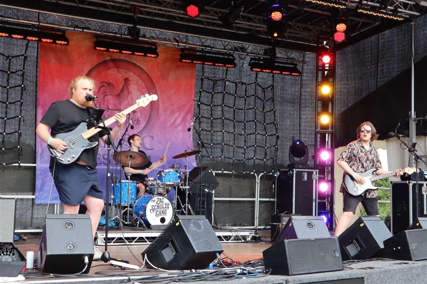 The Zac Schulze Gang at Chickenstock music festival, Stockbury, on Saturday