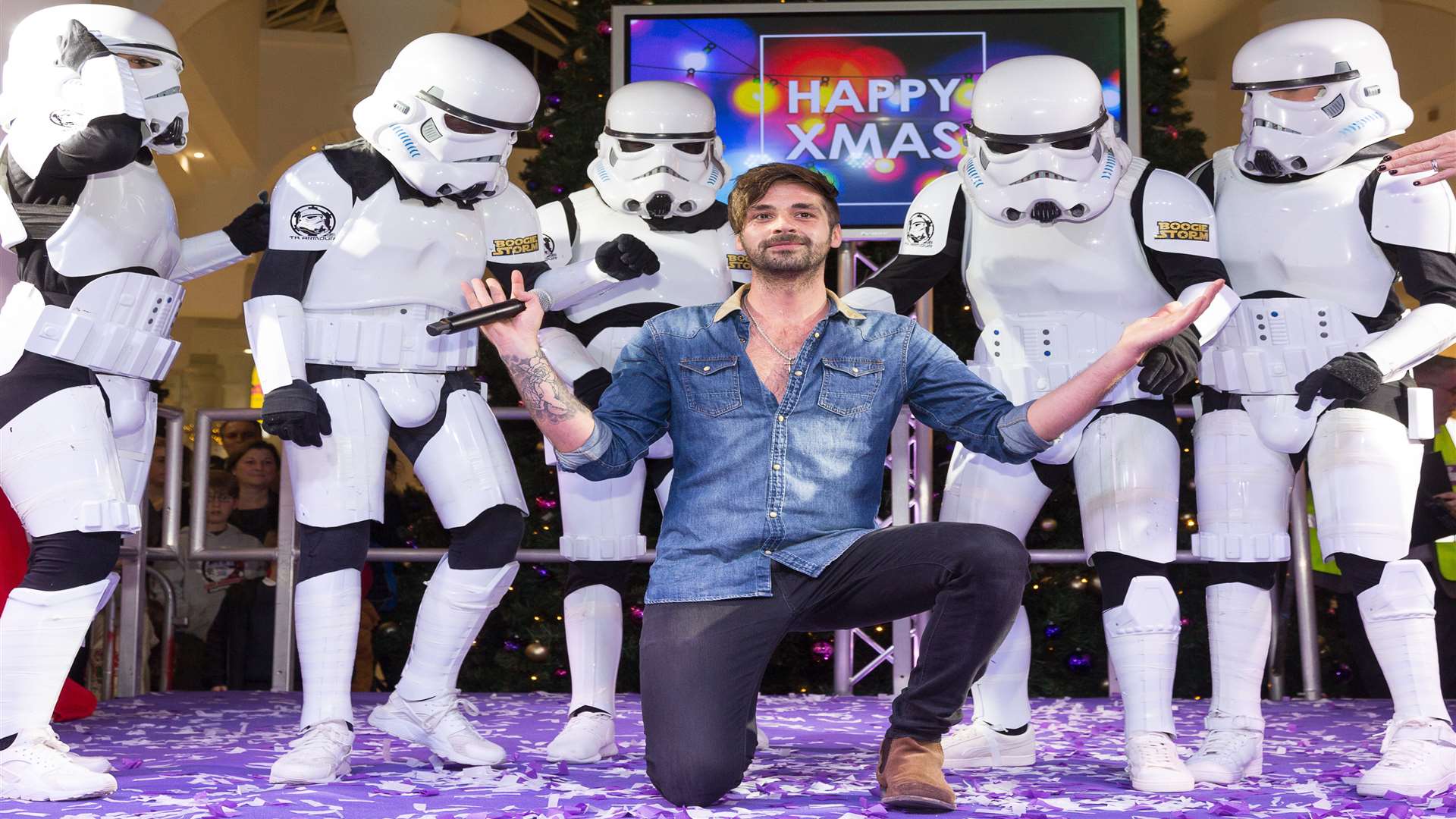 X Factor 2014 winner Ben Haenow with Boogie Storm in Tunbridge Wells last month