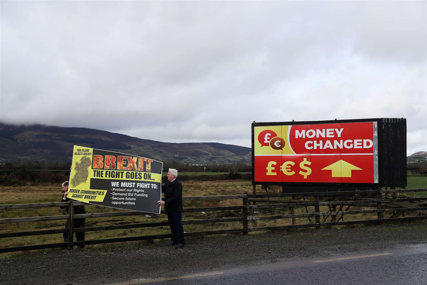 The protocol was designed to avoid a hard border on the island of Ireland (Brian Lawless/PA)