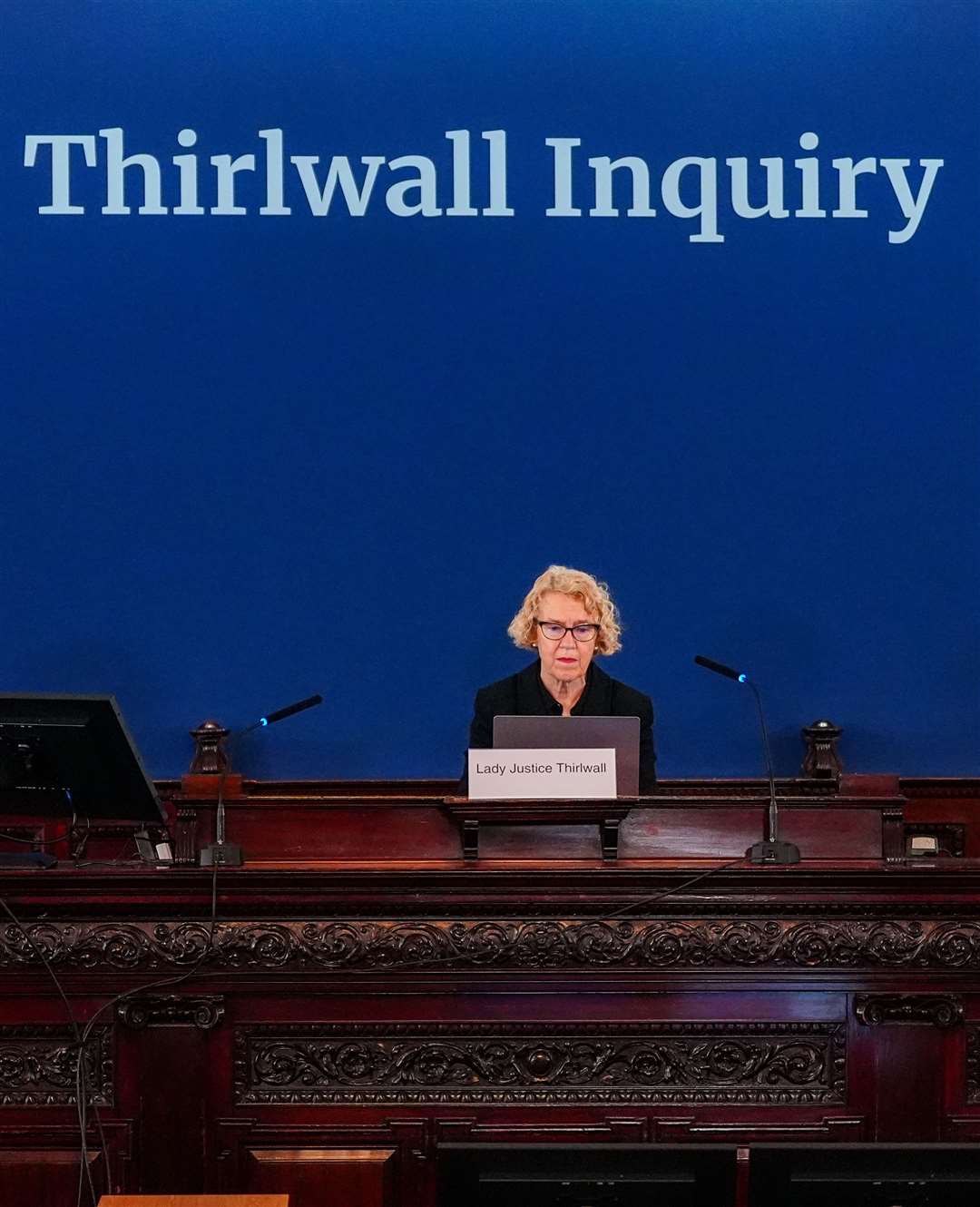 Lady Justice Thirlwall is chairing the public hearings into the Letby case, at Liverpool Town Hall (Peter Byrne/PA)