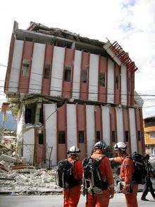 Canterbury doctor Jude Highgate and the team from SARAID assess damaged buildings in Port-au-Prince following the Haiti earthquake.