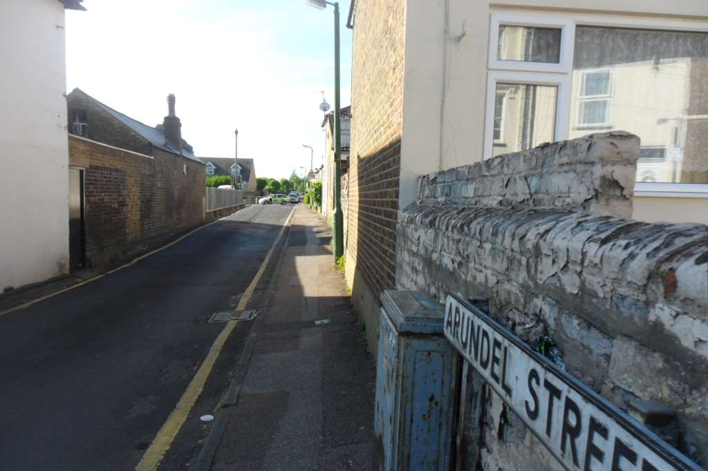 Arundel Street in Maidstone, where a man was said to have been shot