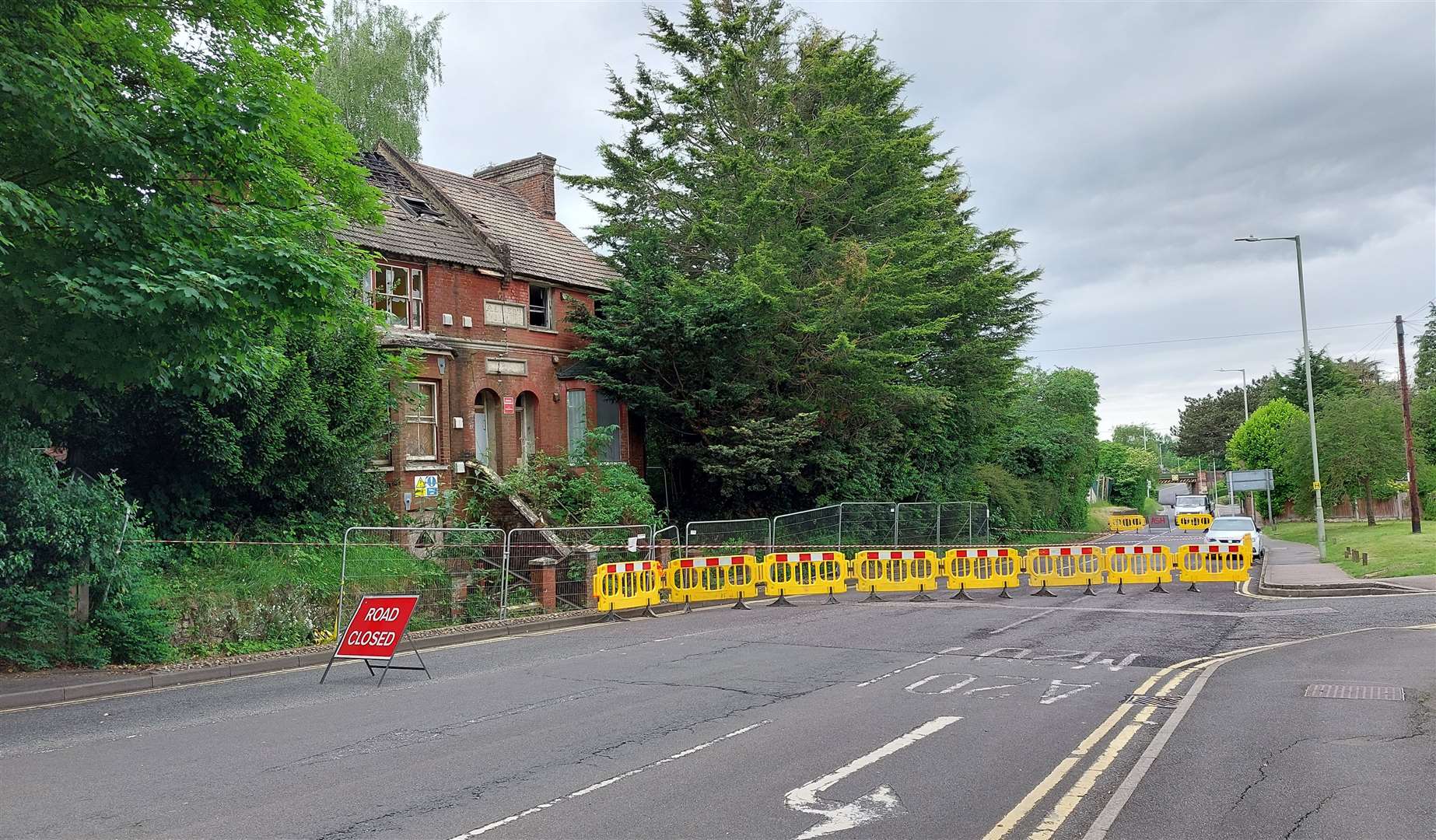 Chart Road was closed in both directions following the fire last year