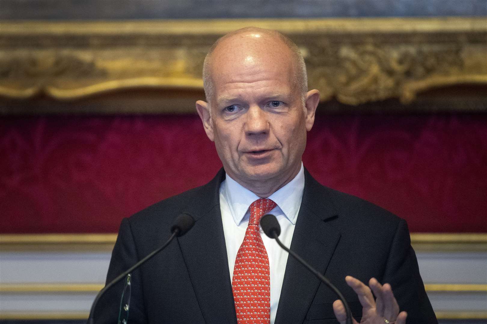 Lord William Hague has urged the Government to reduce the two-metre social distancing rule (Victoria Jones/PA)