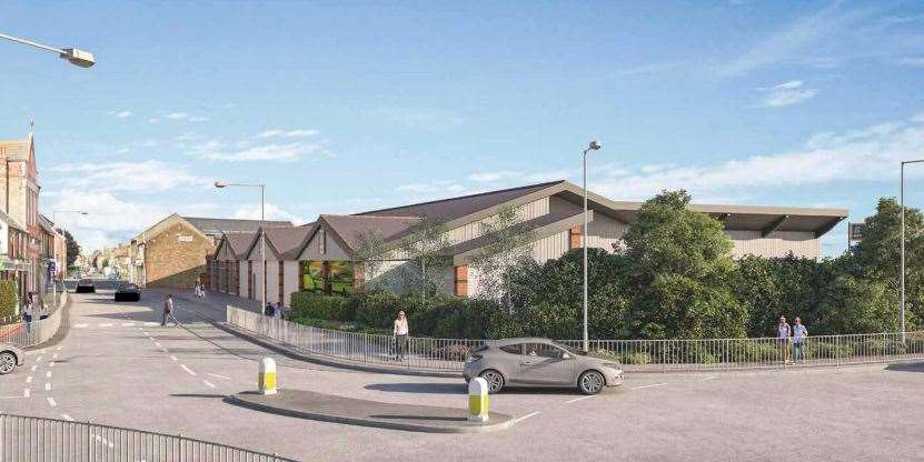 What Aldi in East Street, Sittingbourne could look like once the expansion is completed. Picture: Aldi